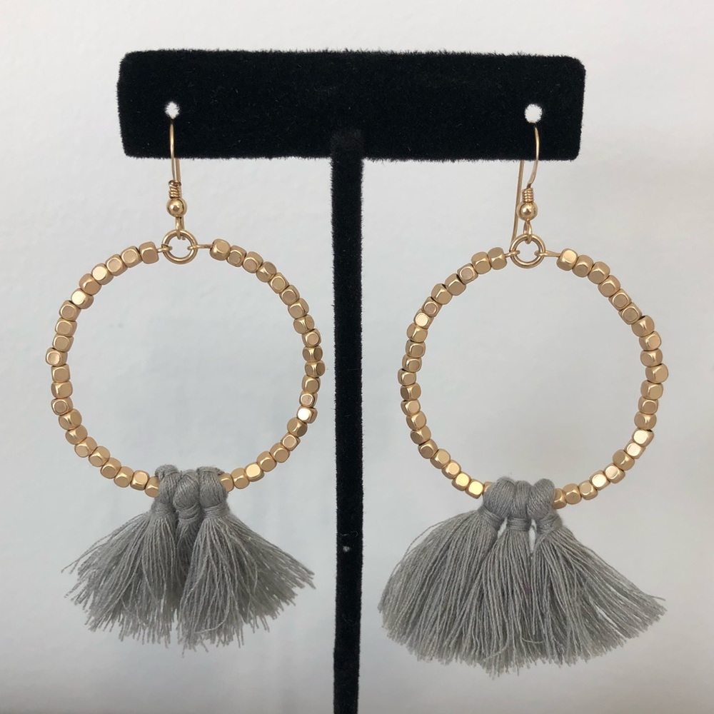 Beaded Tassel Earrings